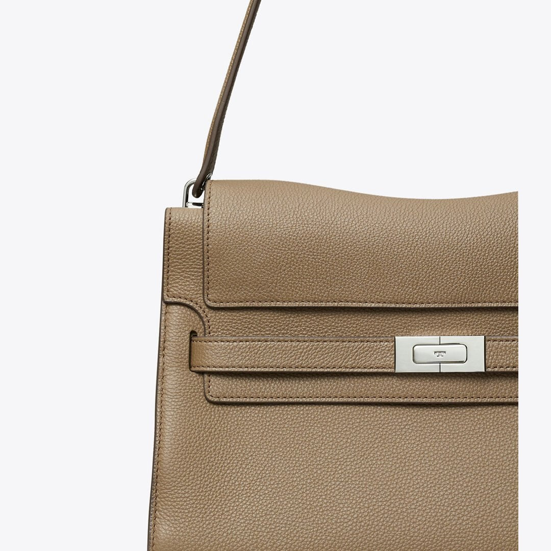 Tory Burch Large Lee Radziwill Shoulder Bag Wild Mushroom