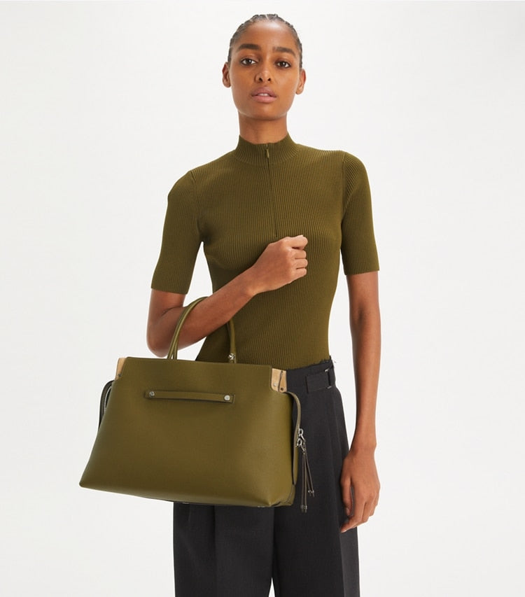 Large Mercer Pebbled Satchel Leccio Leccio