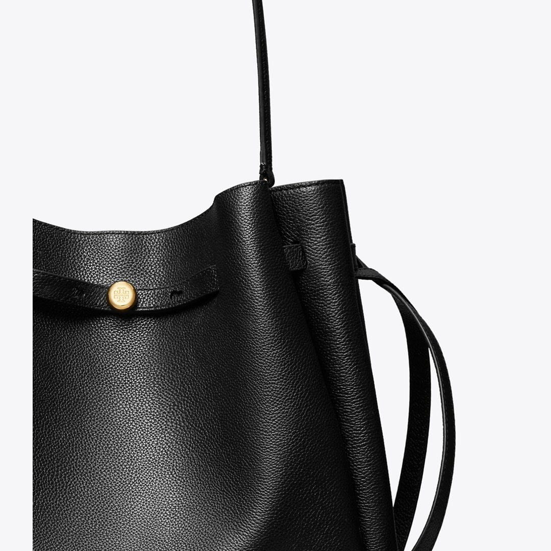 Women's Tory Burch Large Romy Bucket Bag, hardware detail