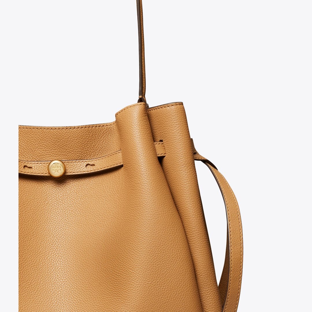 Tory Burch Large Romy Bucket Bag Tiramisu