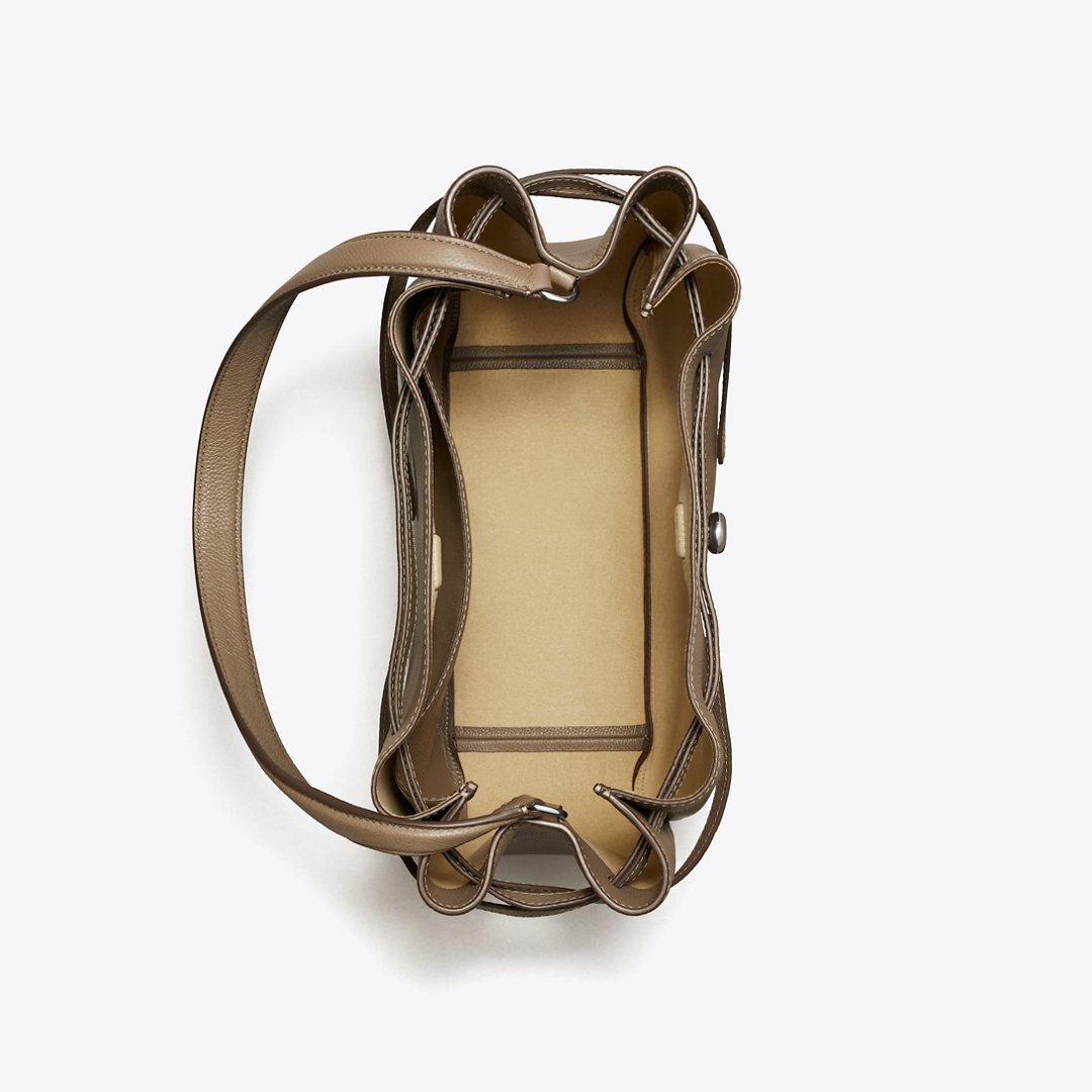 Tory Burch Large Romy Bucket Bag Wild Mushroom
