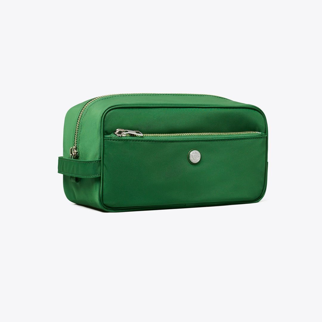 Tory Burch Large Twist Cosmetic Case Basil