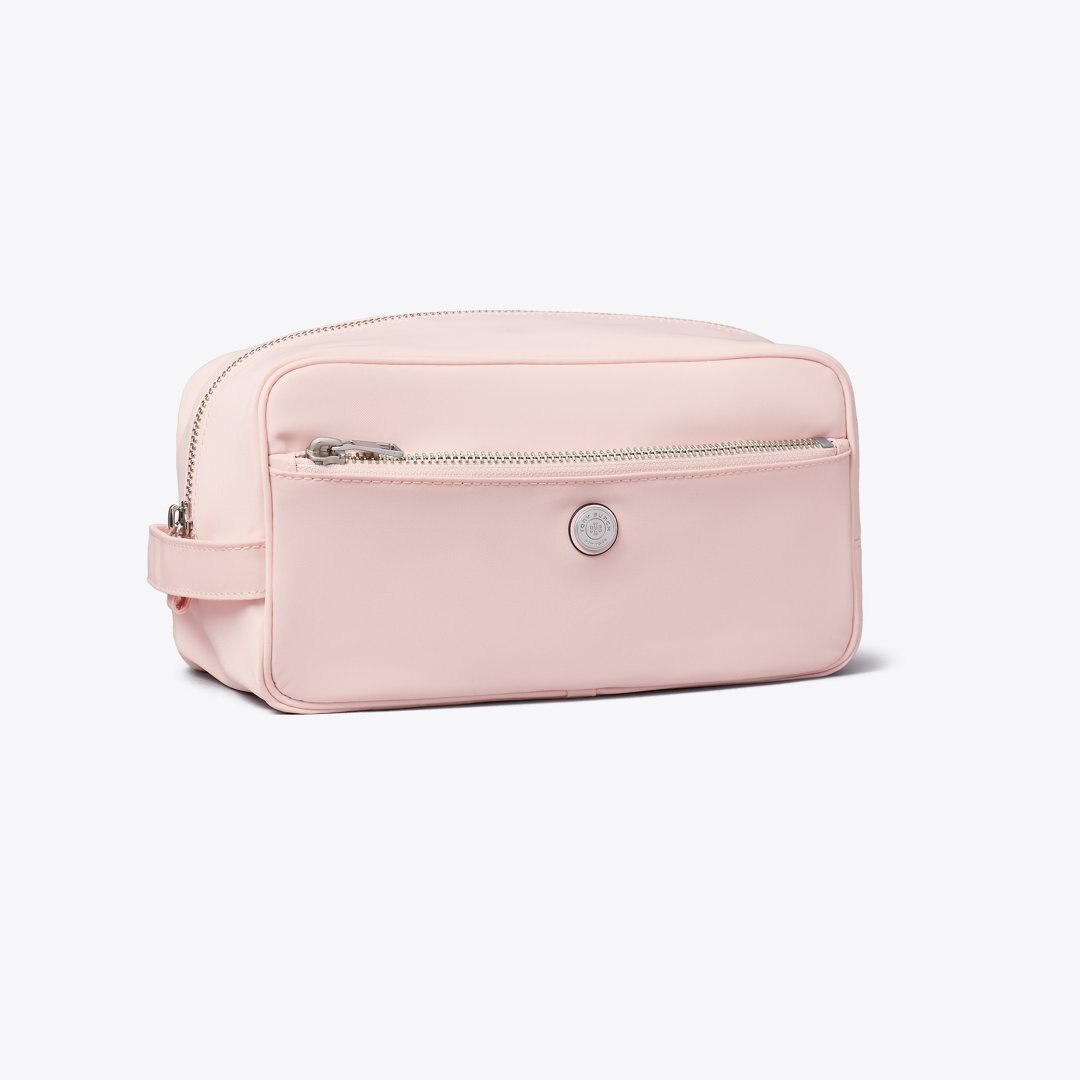 Tory Burch Large Twist Cosmetic Case Rose Mist