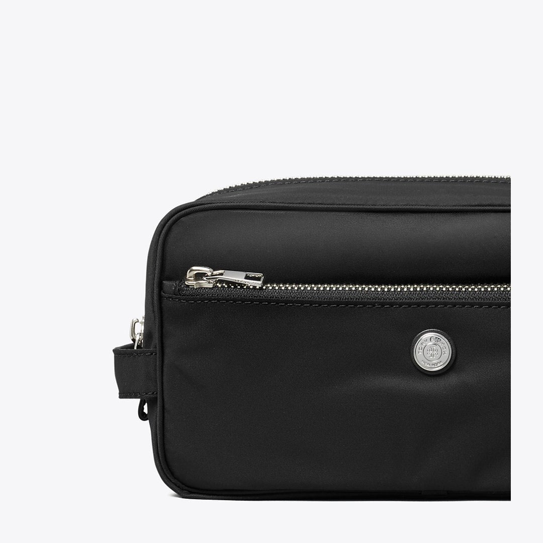 Tory Burch Large Twist Cosmetic Case Black