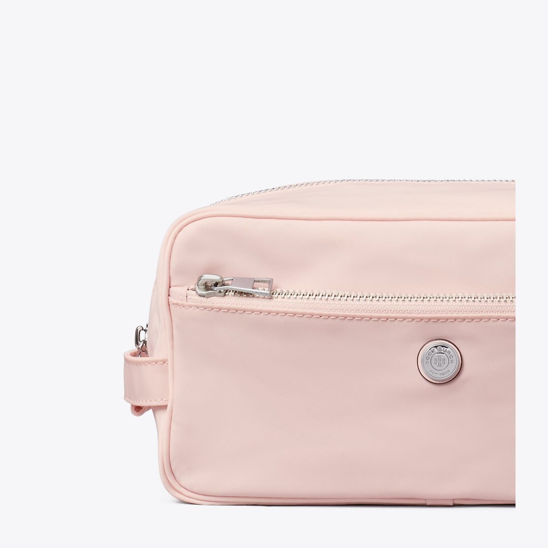 Tory Burch Large Twist Cosmetic Case Rose Mist