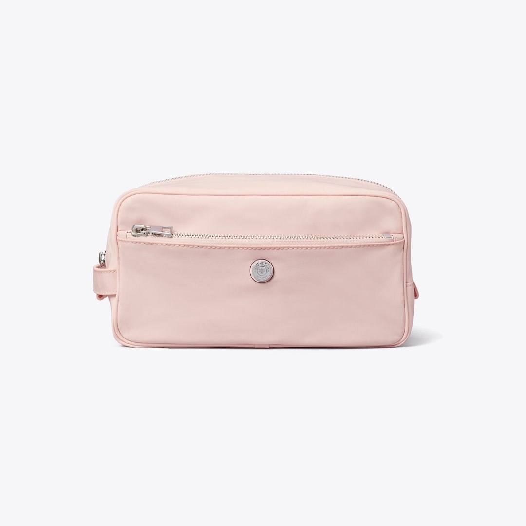 Tory Burch Large Twist Cosmetic Case Rose Mist