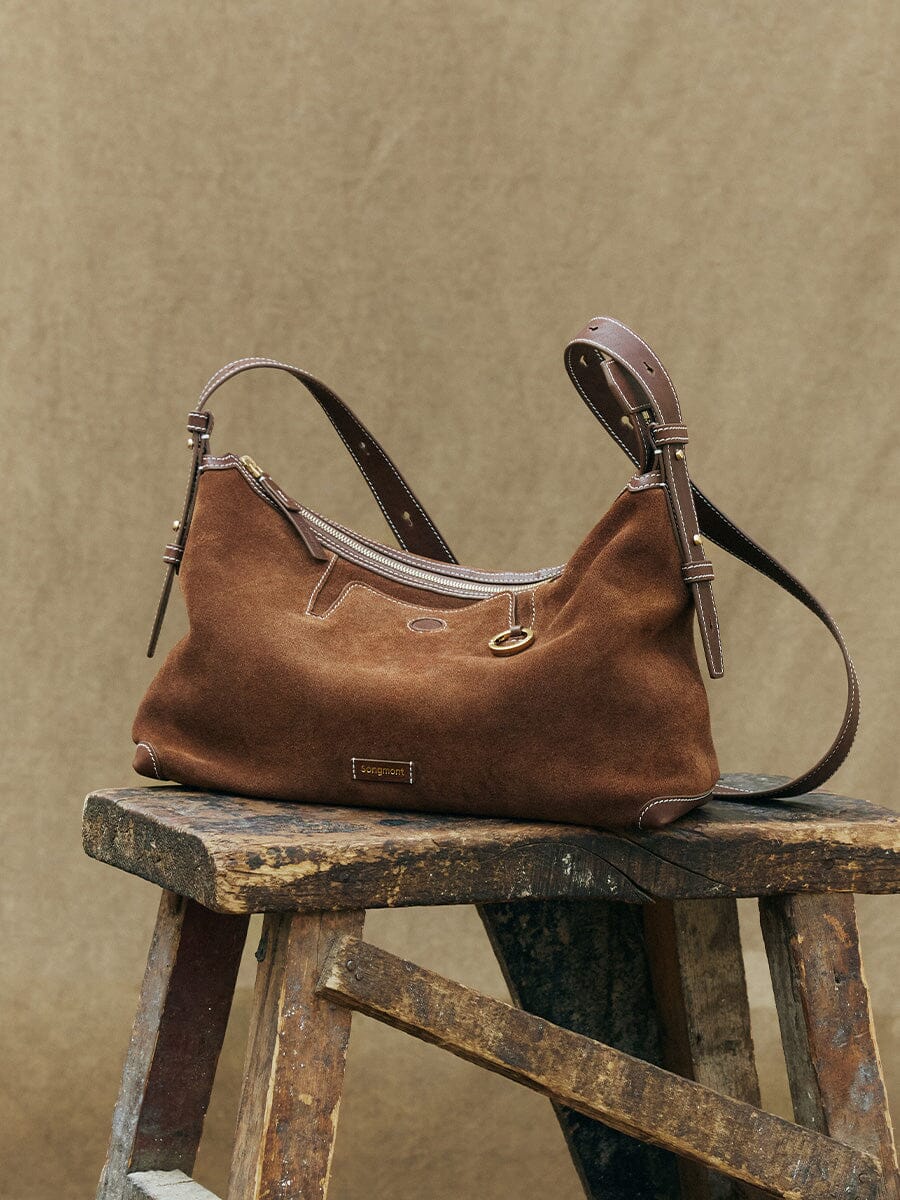 Songmont Large Yore Hobo Bag (Minimal Version) Sandal Suede