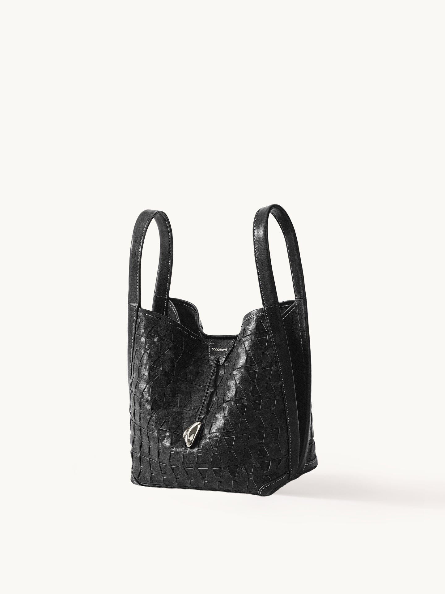 Songmont Lattice Bucket Bag Onyx