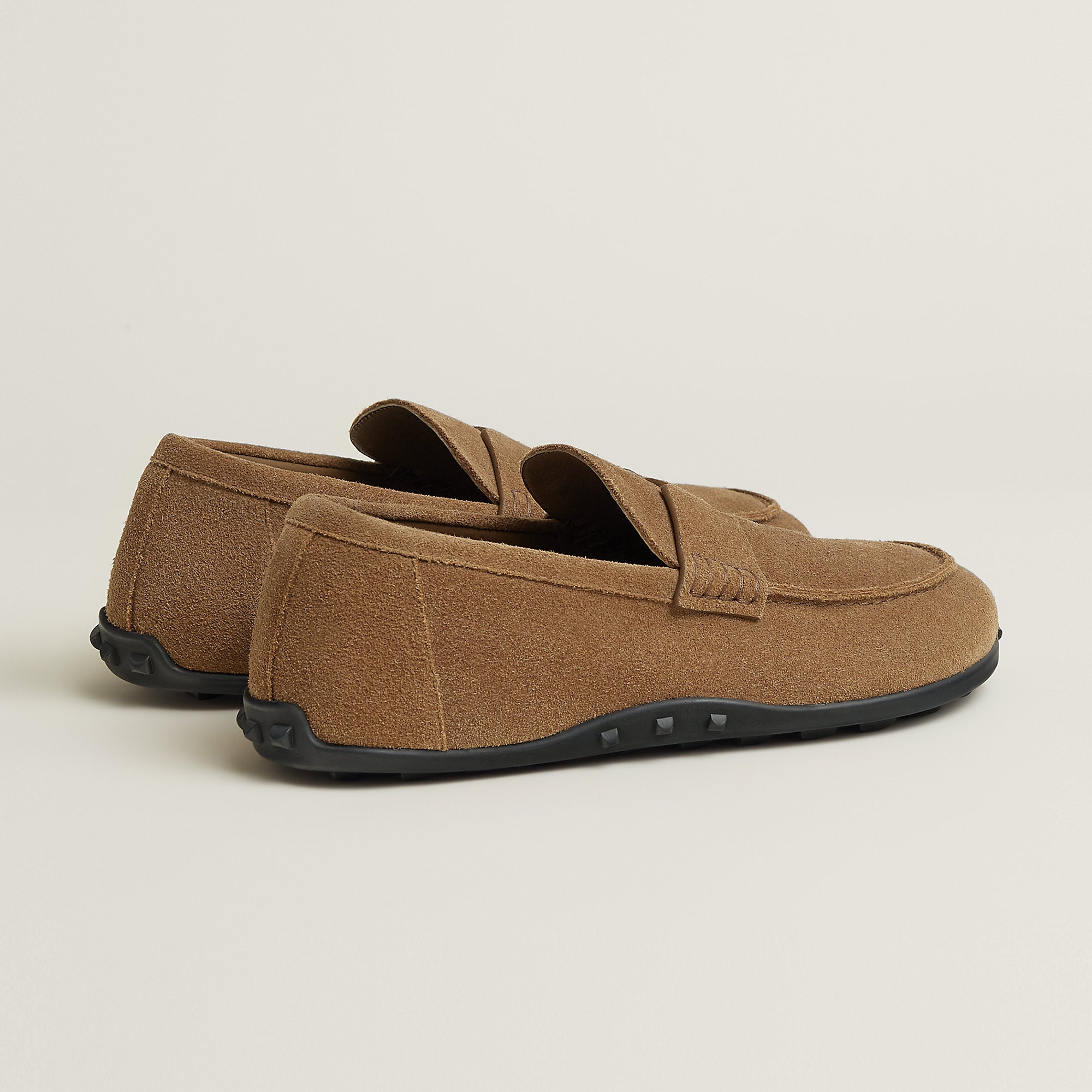 Hermes Lazy Loafer Brun Fum