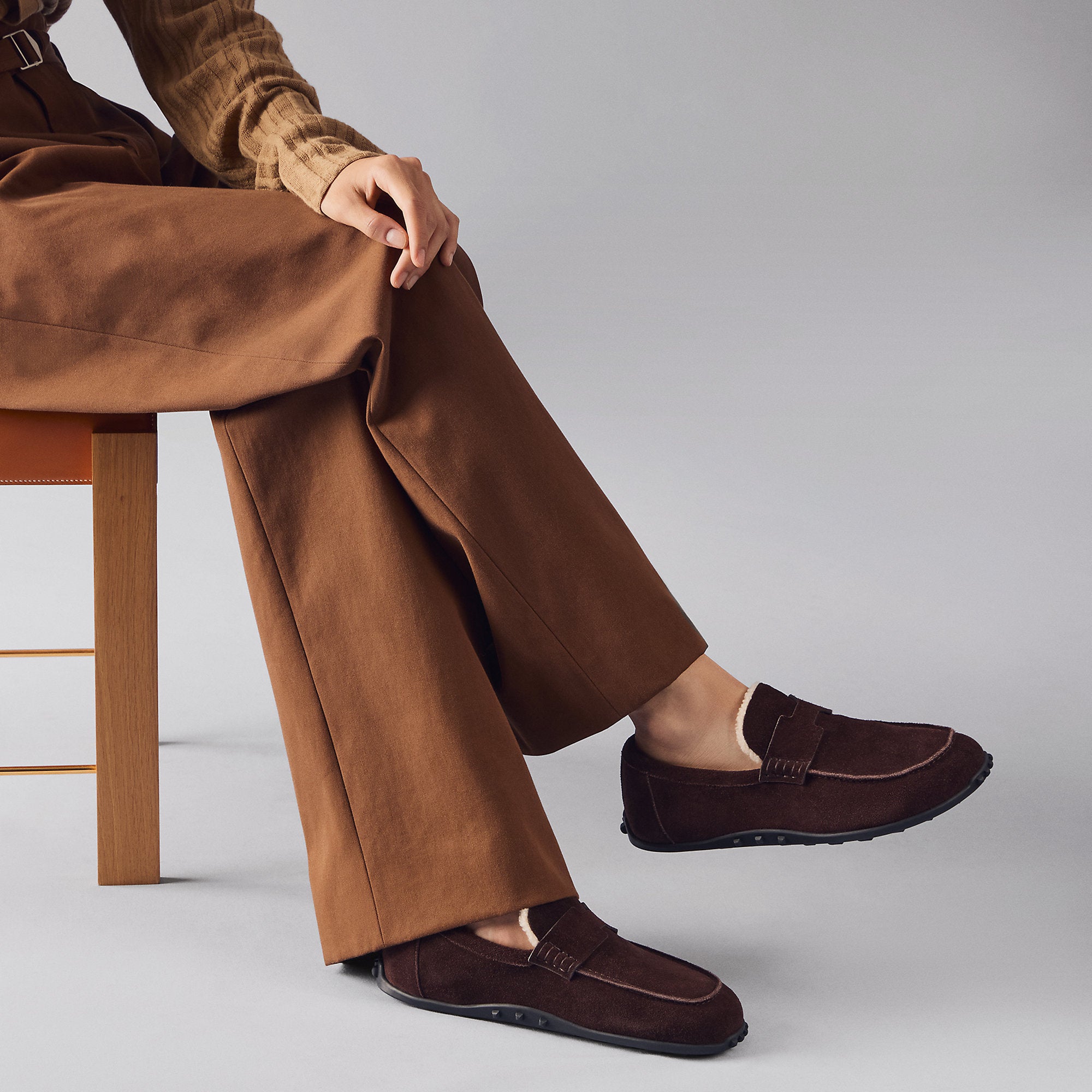 Hermes Lazy Loafer Noir