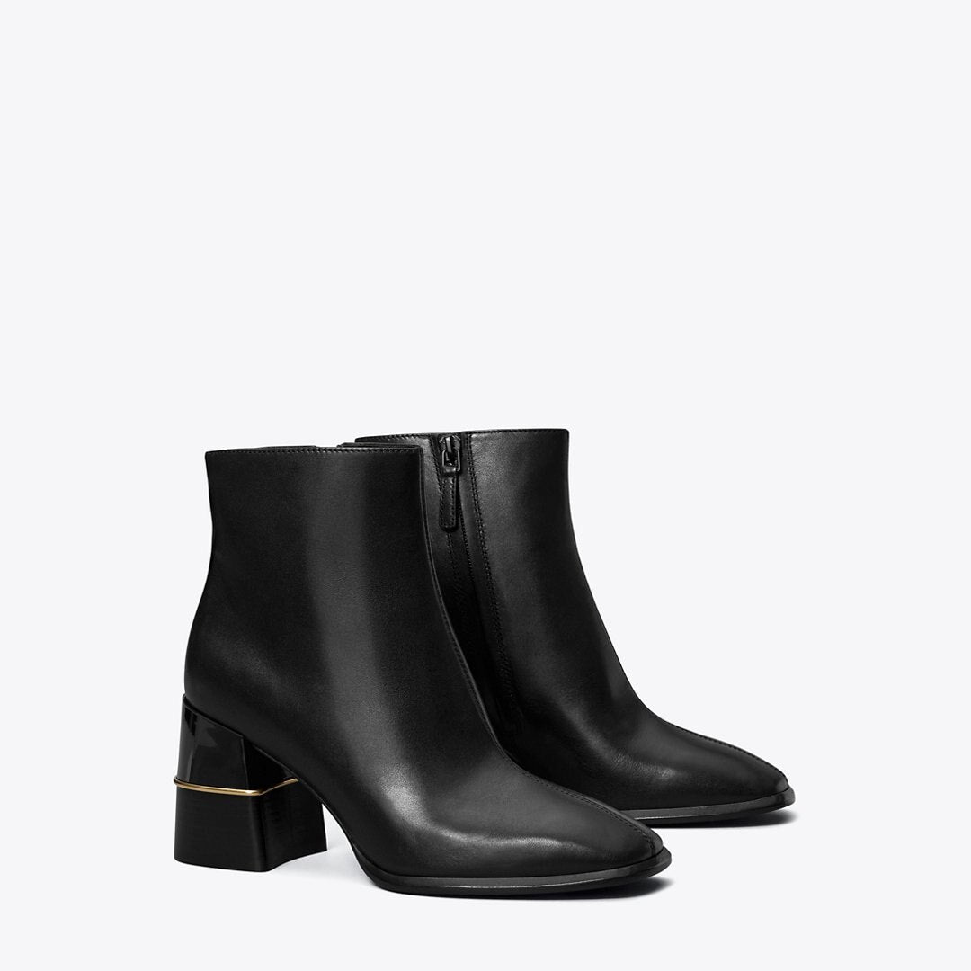 Tory Burch Leather Ankle Boot PERFECT BLACK