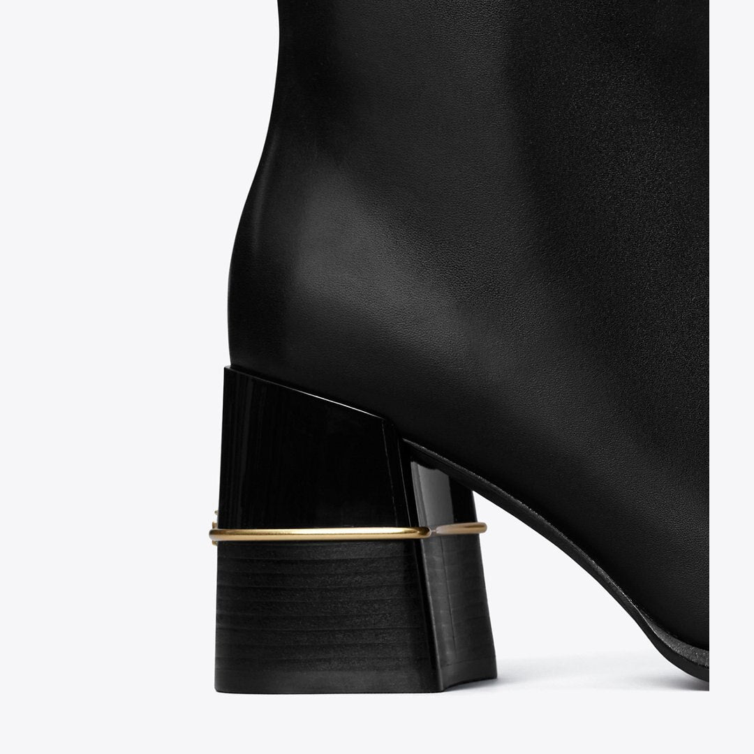 Tory Burch Leather Ankle Boot PERFECT BLACK