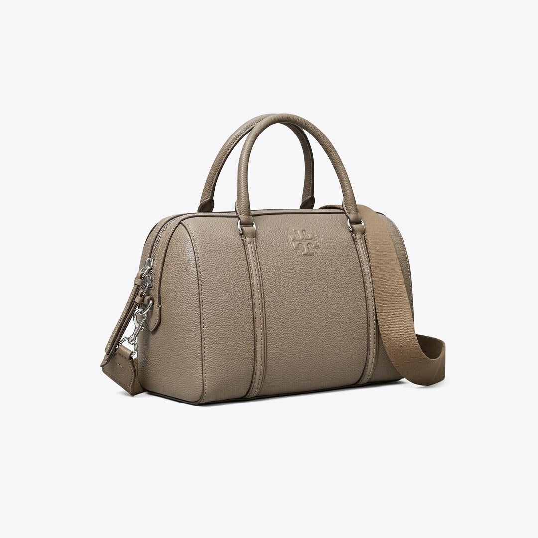 Tory Burch Leather Satchel Wild Mushroom