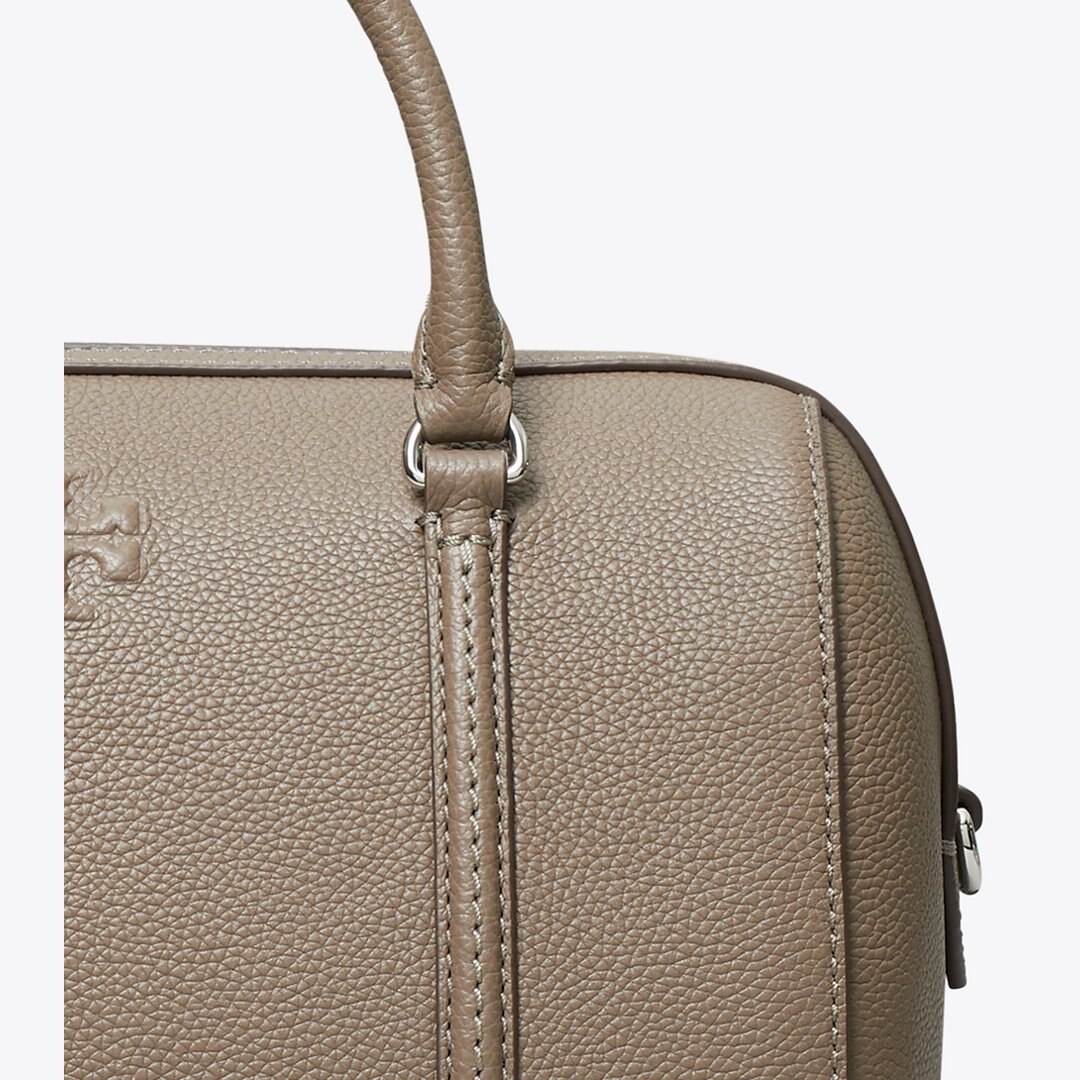 Tory Burch Leather Satchel Wild Mushroom