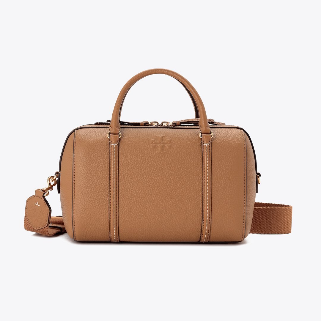 Tory Burch Leather Satchel Tiramisu
