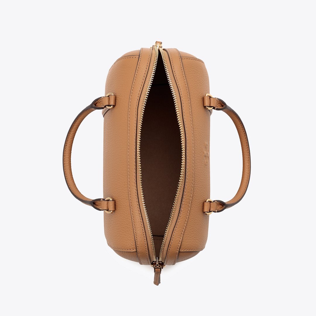Tory Burch Leather Satchel Tiramisu