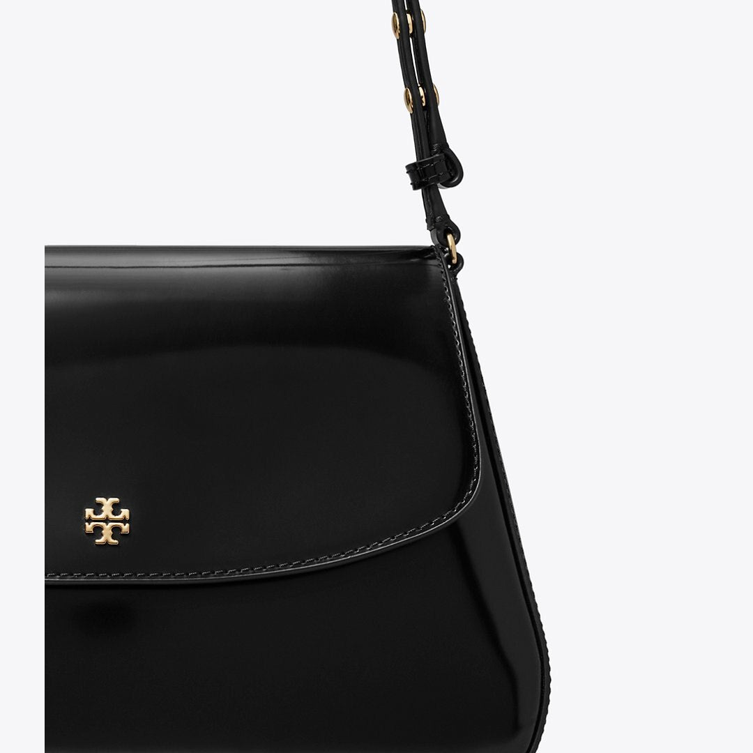 Tory Burch Leather Shoulder Bag Black