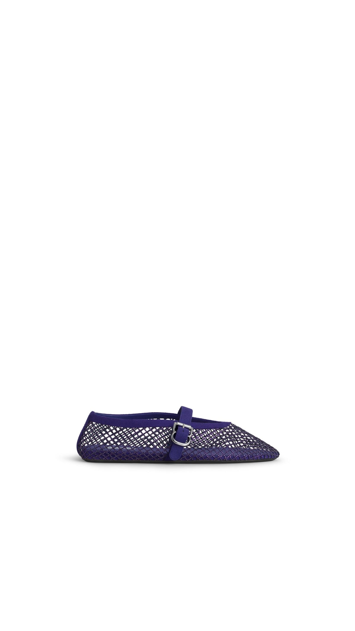 Alaïa Ballet Flats In Strass Fishnet