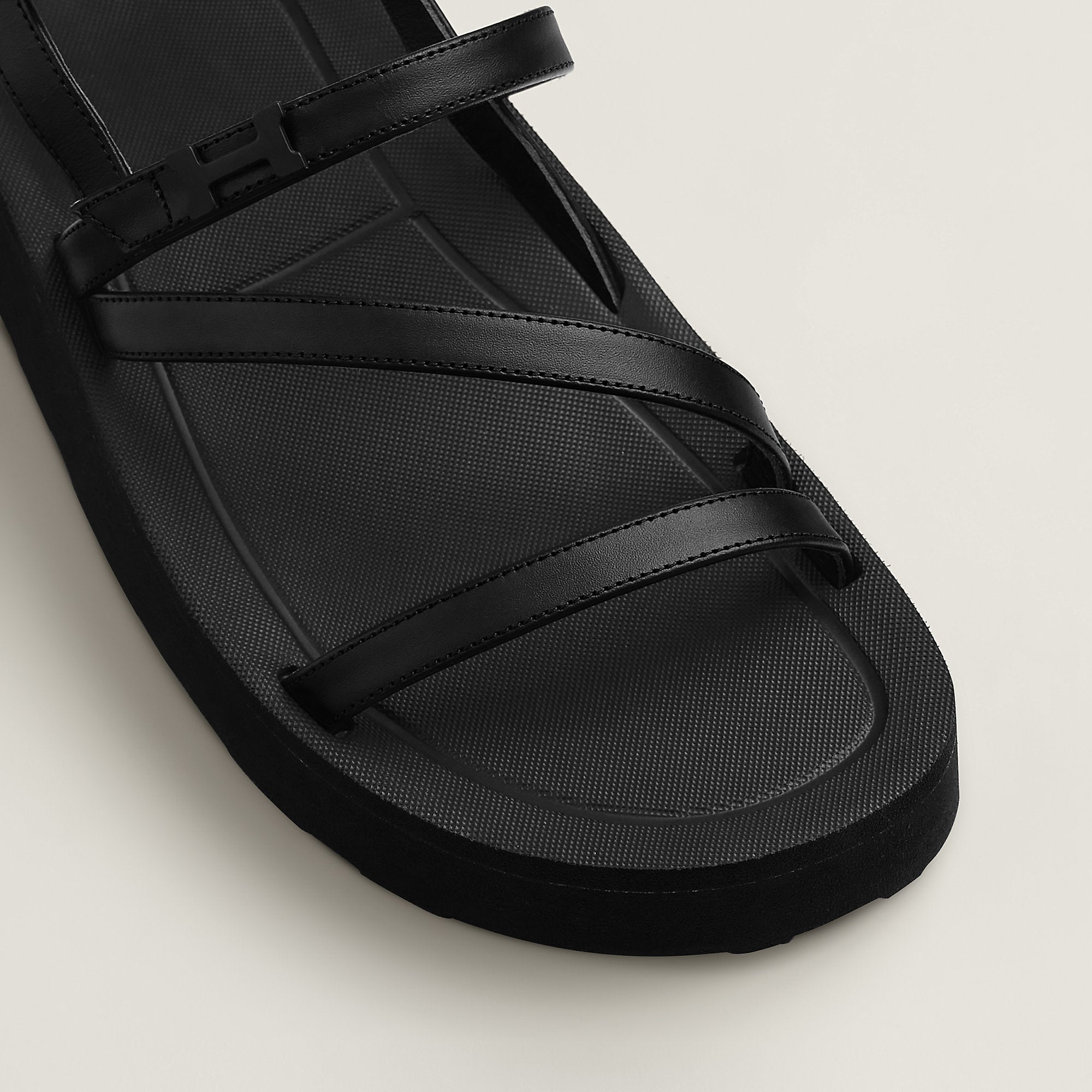 Hermes Liberte Sandal Noir
