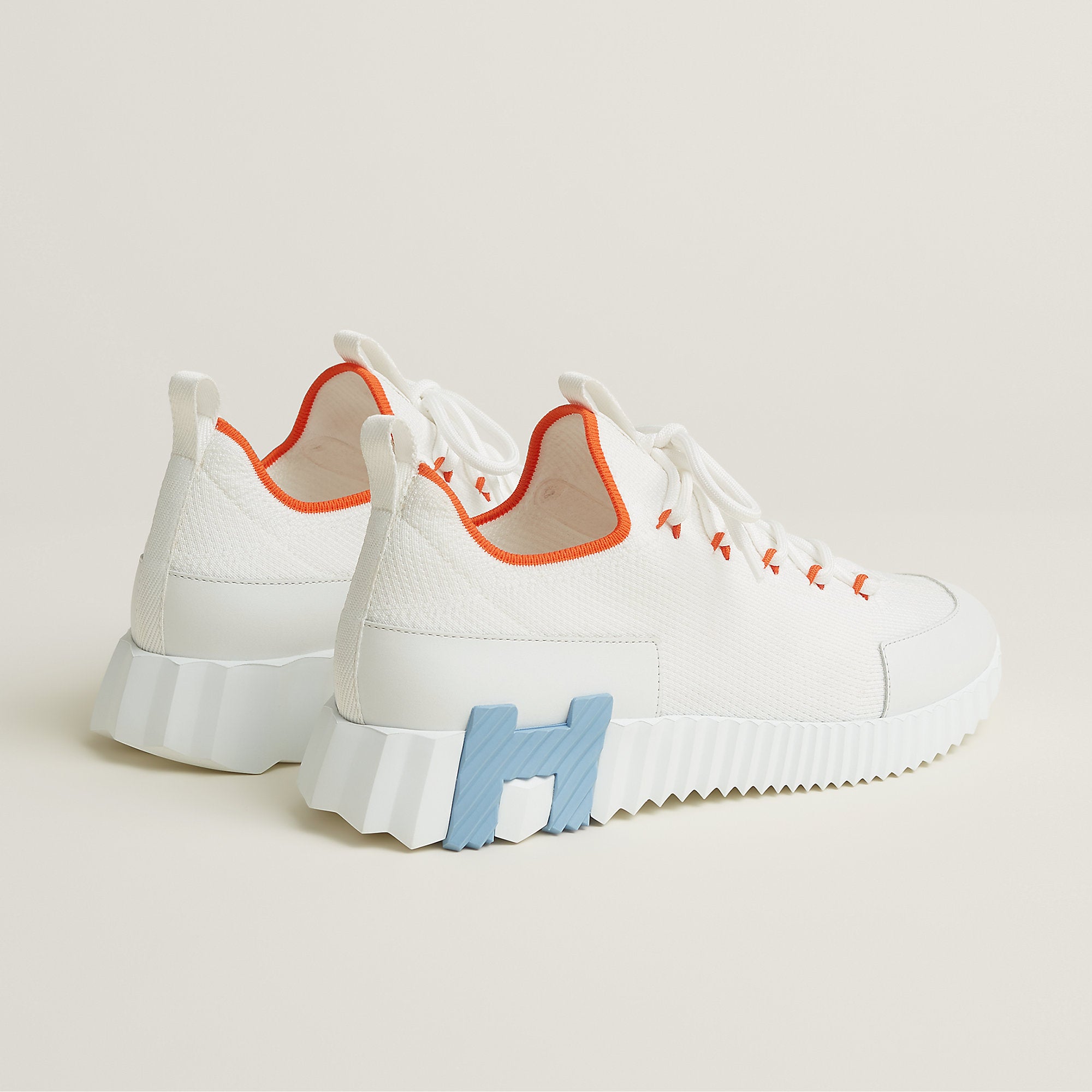 Hermes Lift Slip On Sneaker Blanc