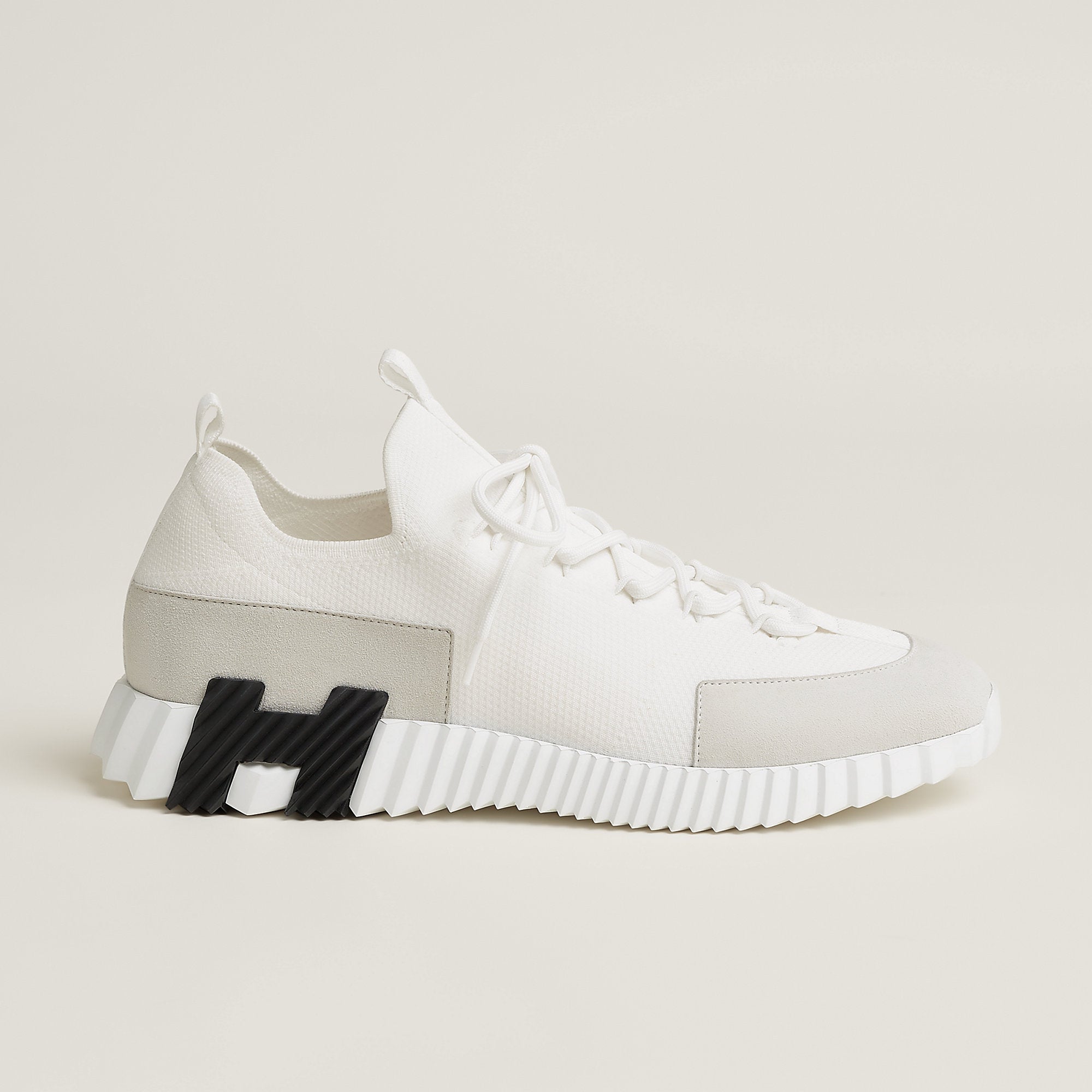 Hermes Lift Slip On Sneaker Blanc