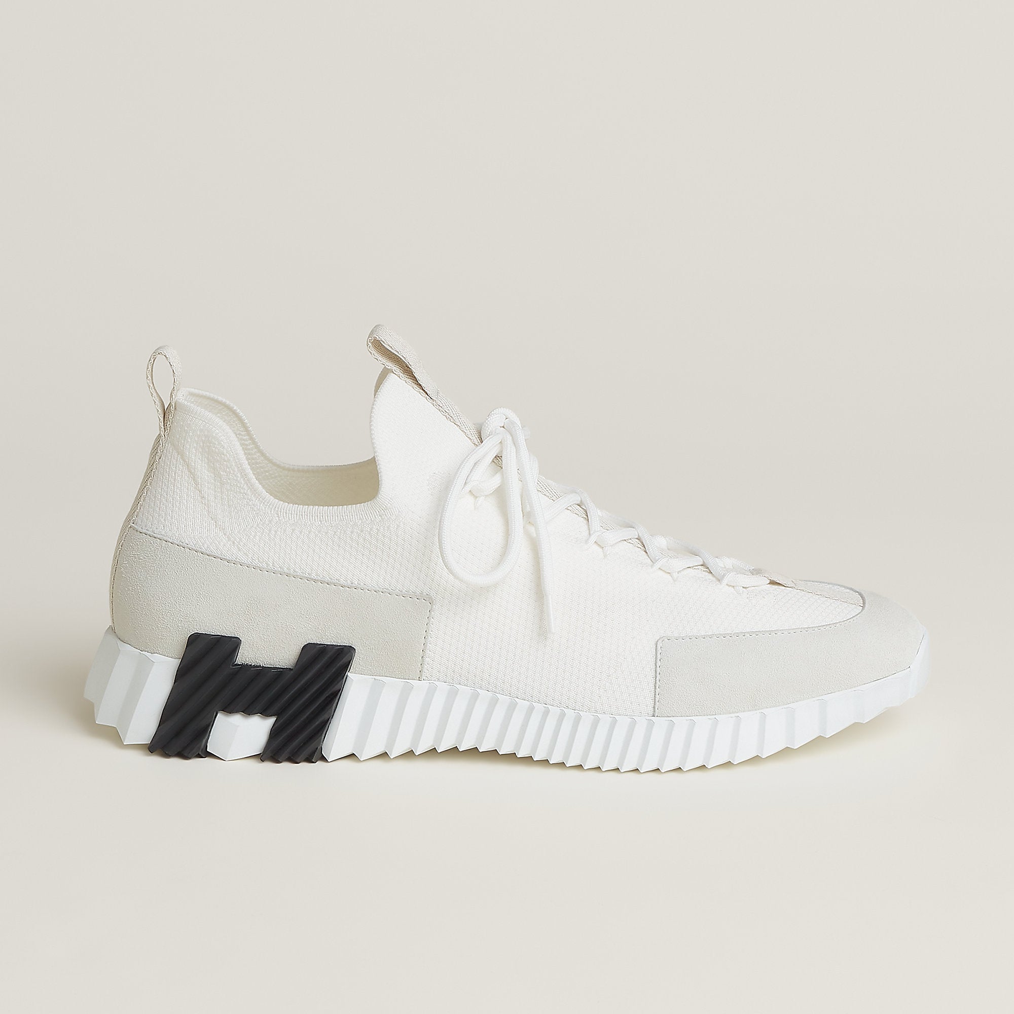 Hermes Lift Slip On Sneaker Blanc