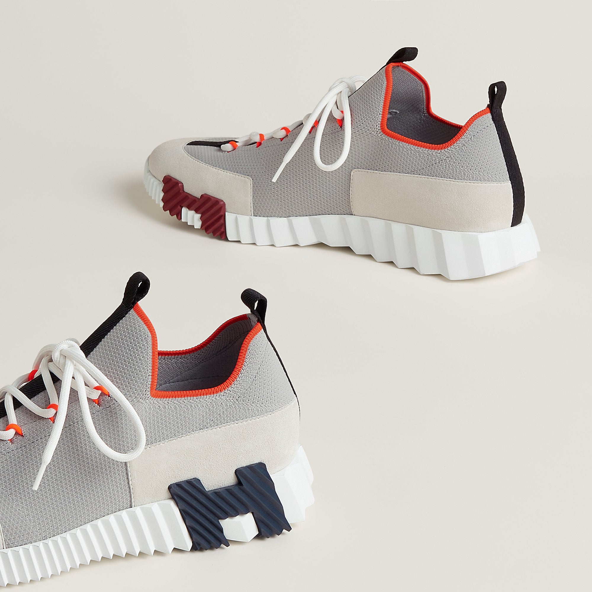 Hermes Lift Slip On Sneaker Multie Beige Galet