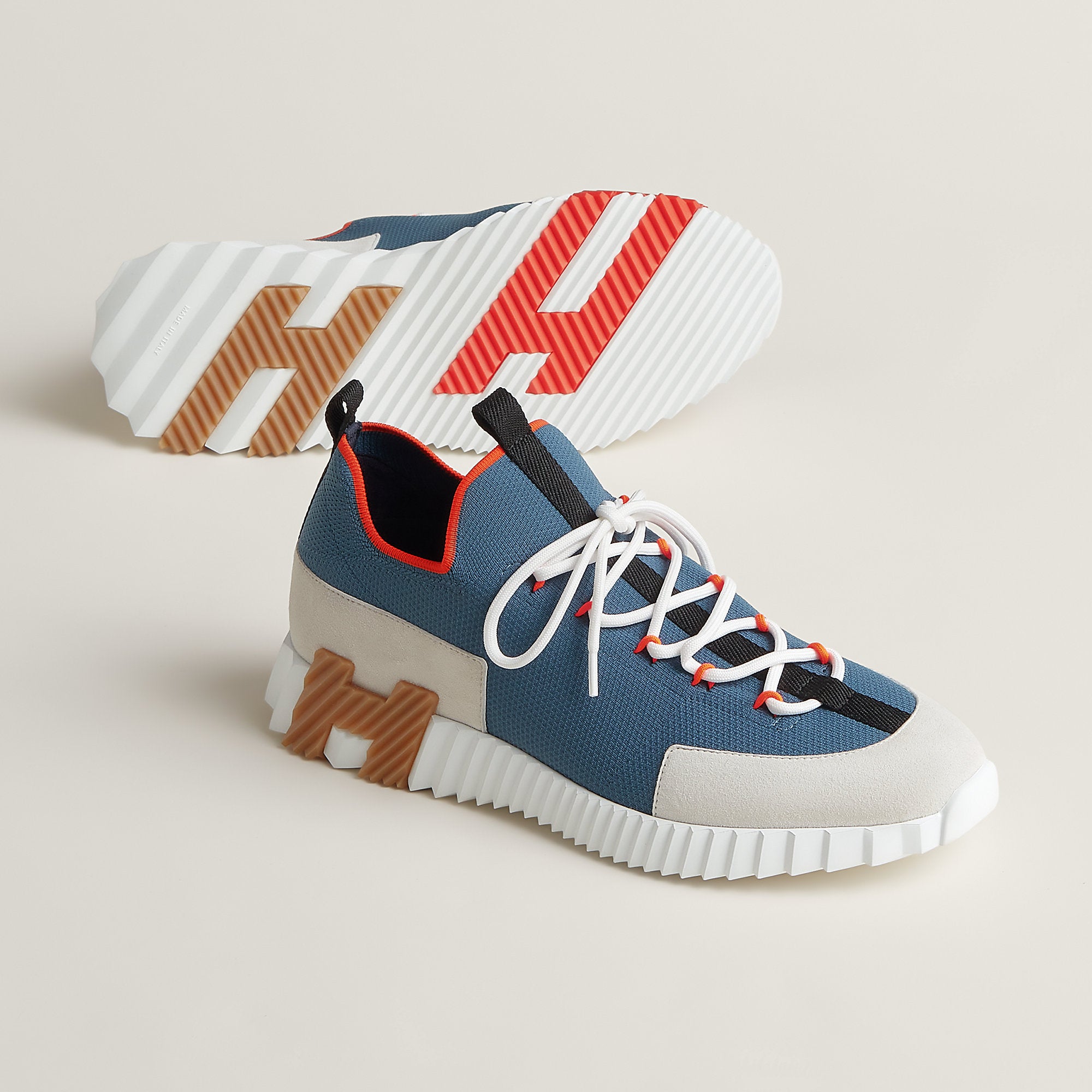 Hermes Lift Slip On Sneaker Multie Bleu Turquin