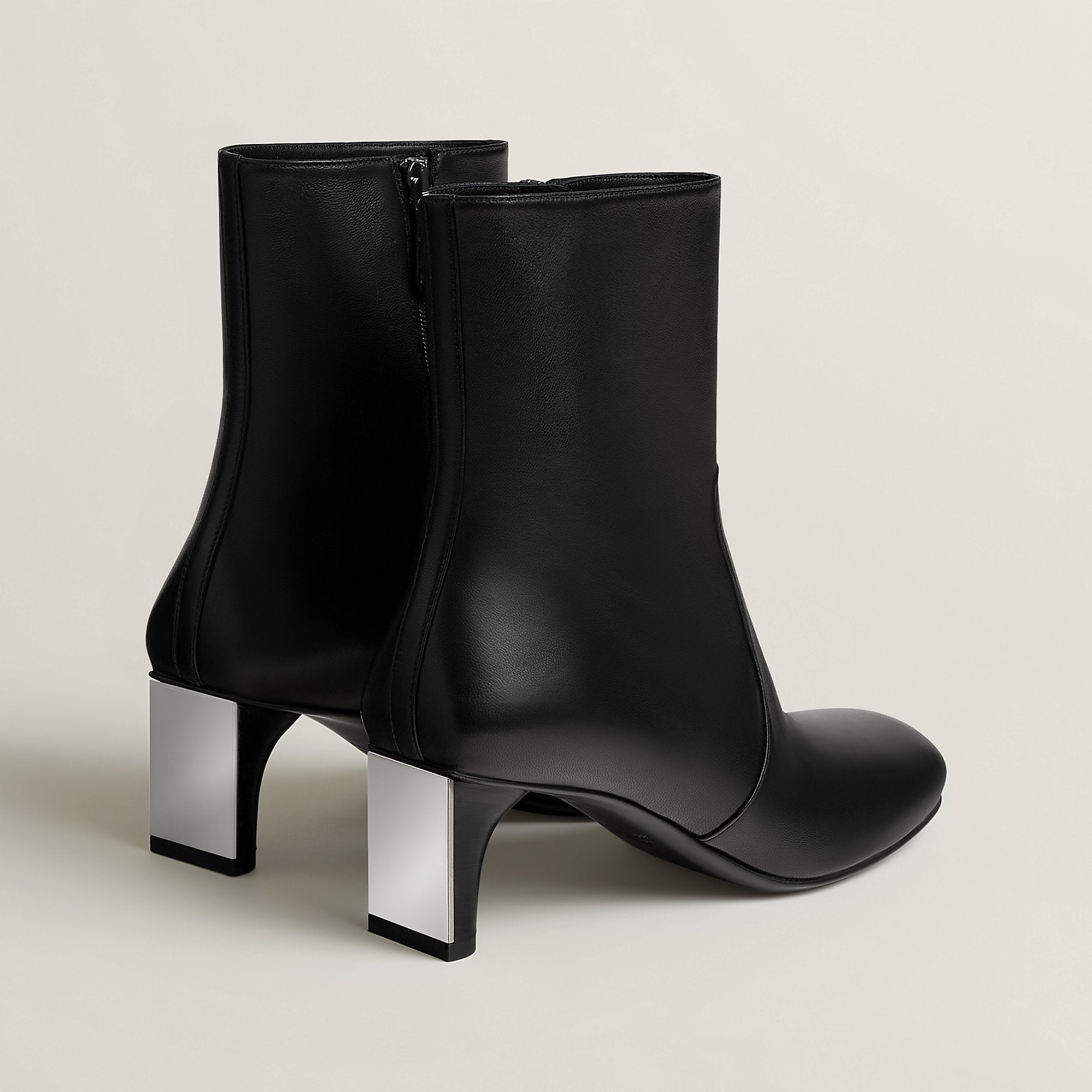 Hermes Lisa 55 Ankle Boot Noir