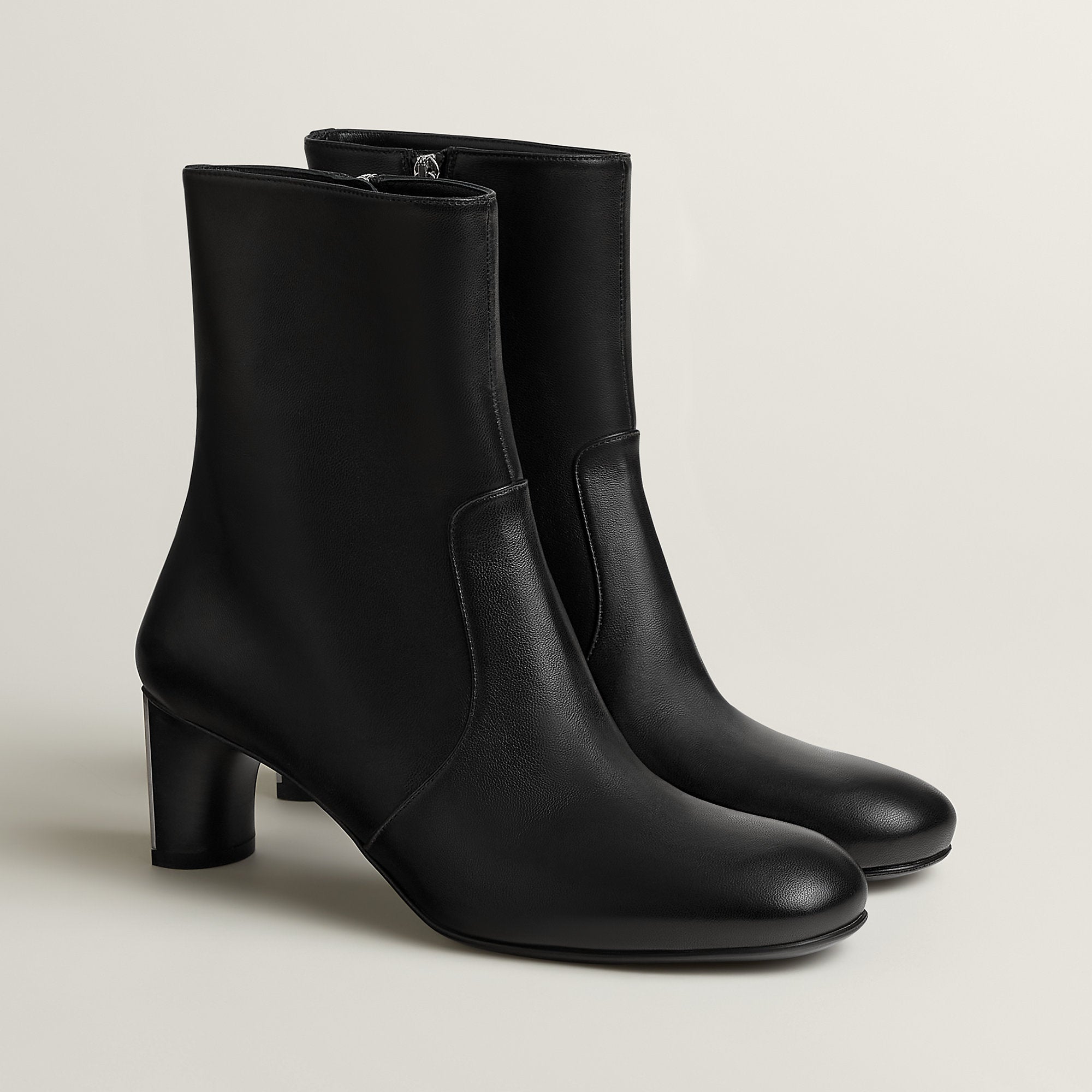 Hermes Lisa 55 Ankle Boot Noir