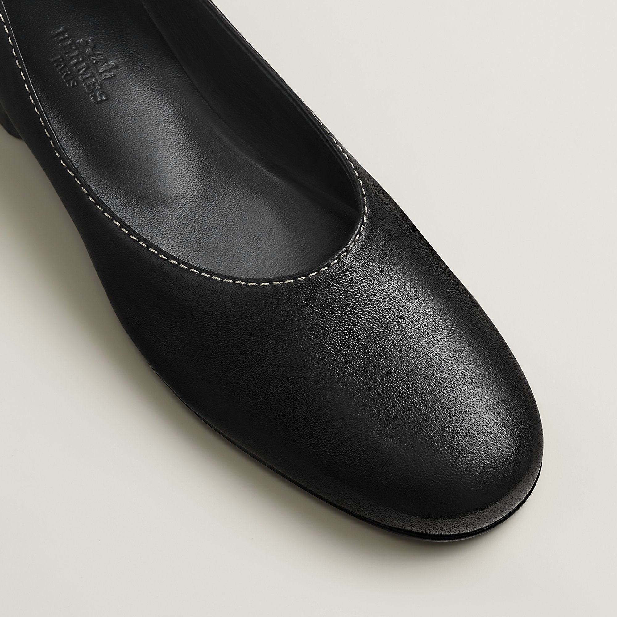 Hermes Liz Ballet Flat Noir