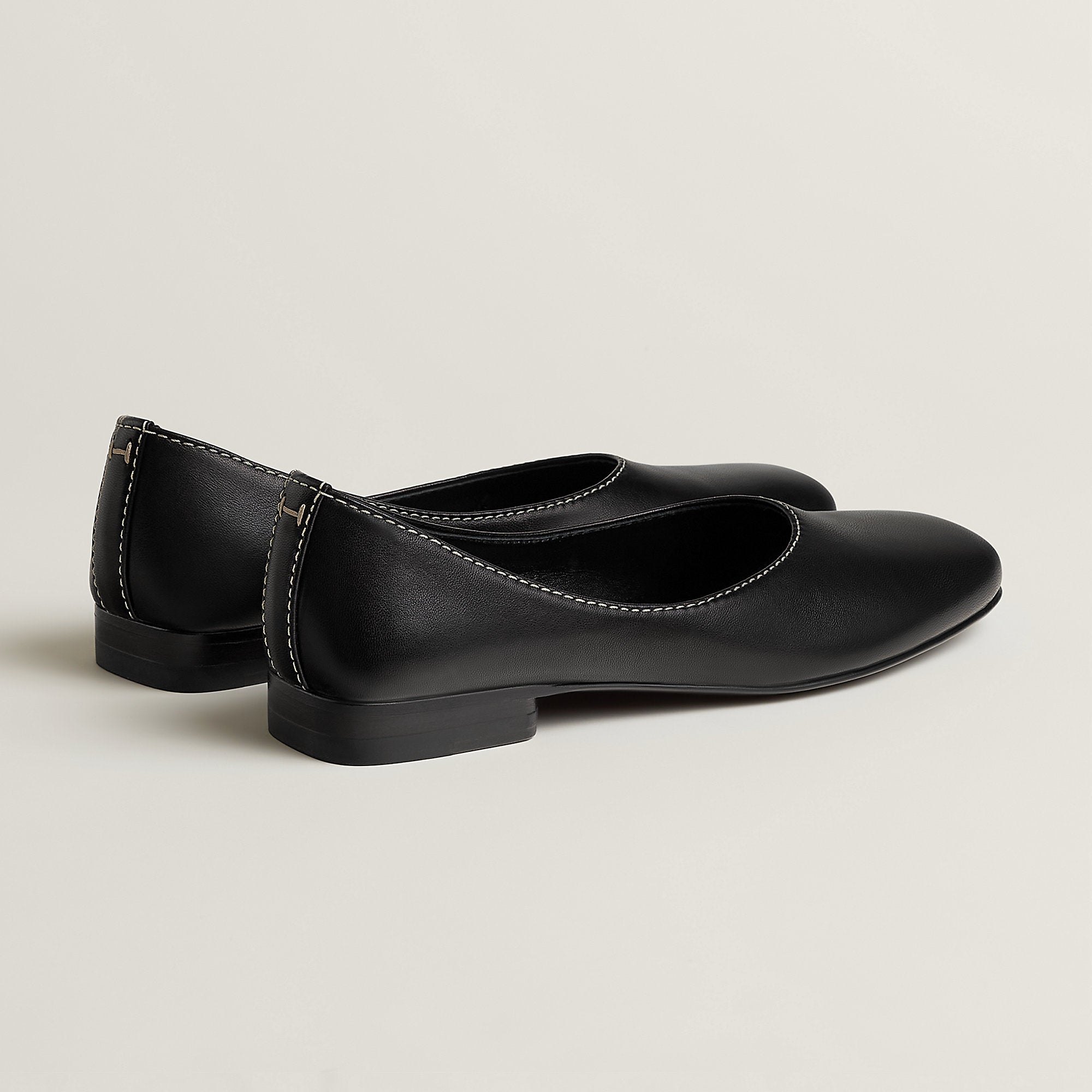 Hermes Liz Ballet Flat Noir