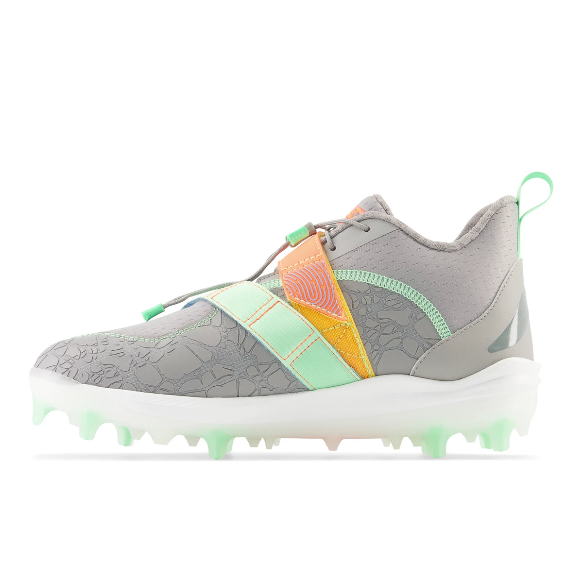 New Balance Fuelcell Lindor 2 Comp Team Away Grey with Electric Jade and Neon Dragonfly