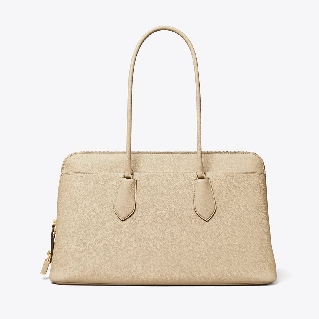 Tory Burch Lock Satchel Light Stone