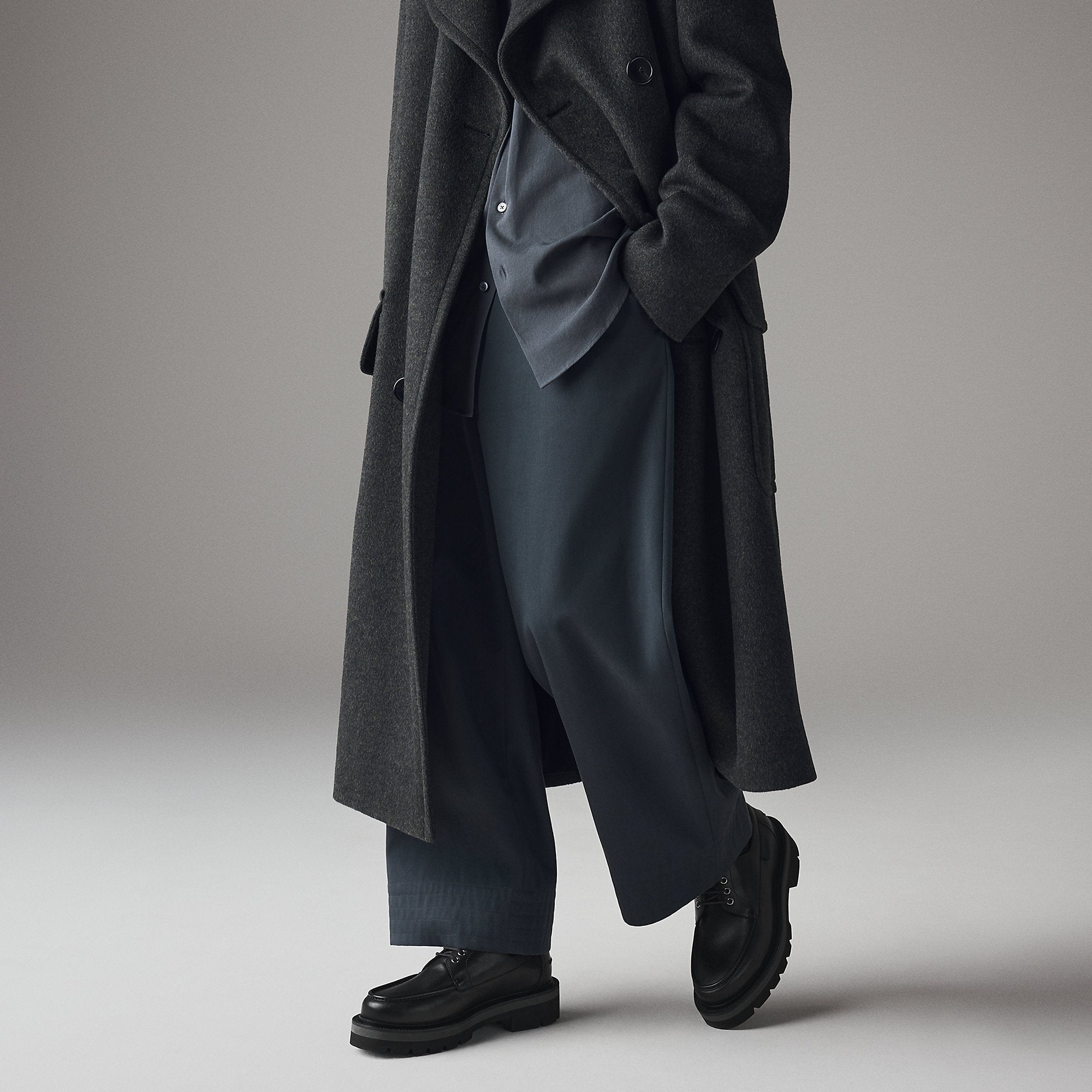 Hermes Locker Derby Shoe Noir
