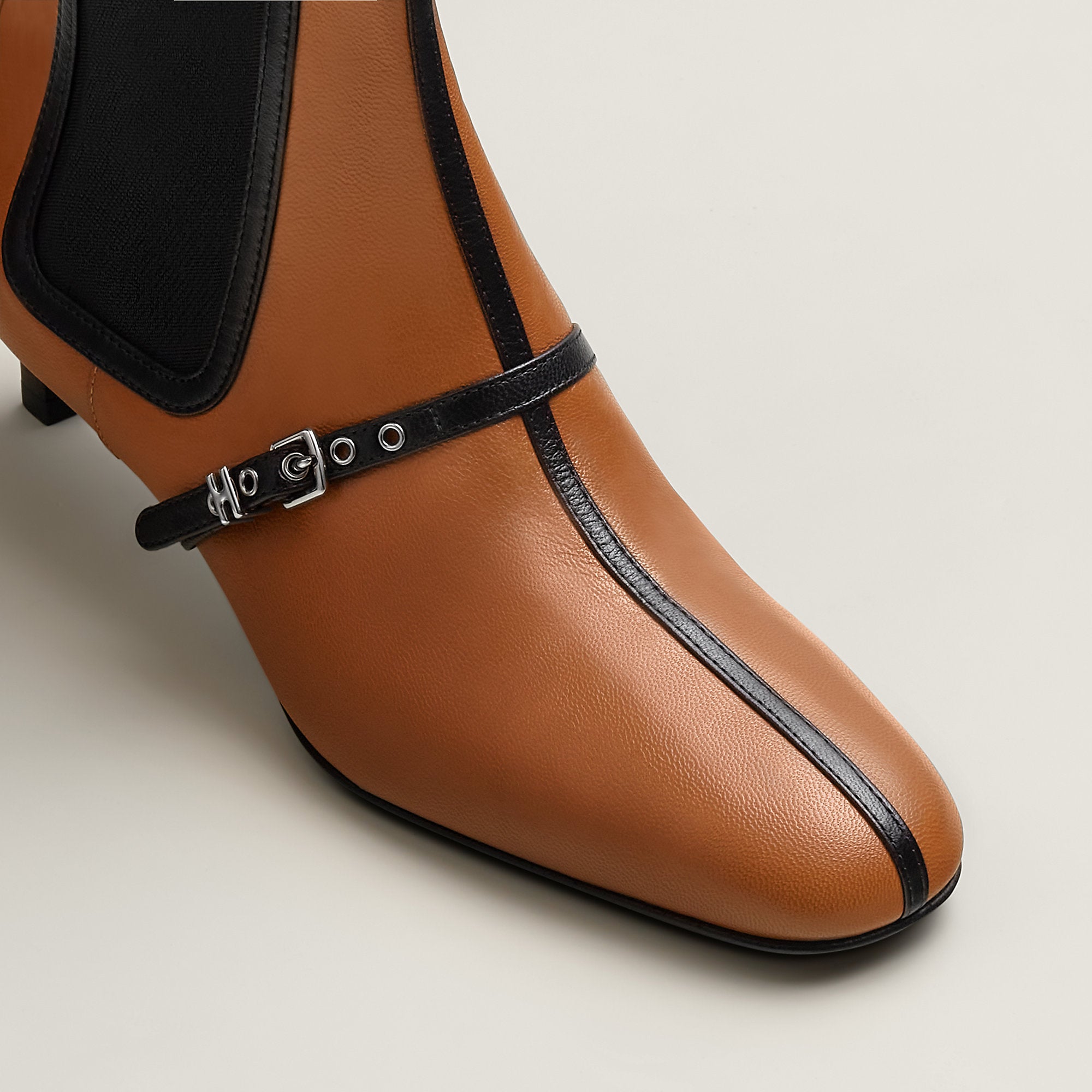 Hermes Lolita 40 Ankle Boot Naturel
