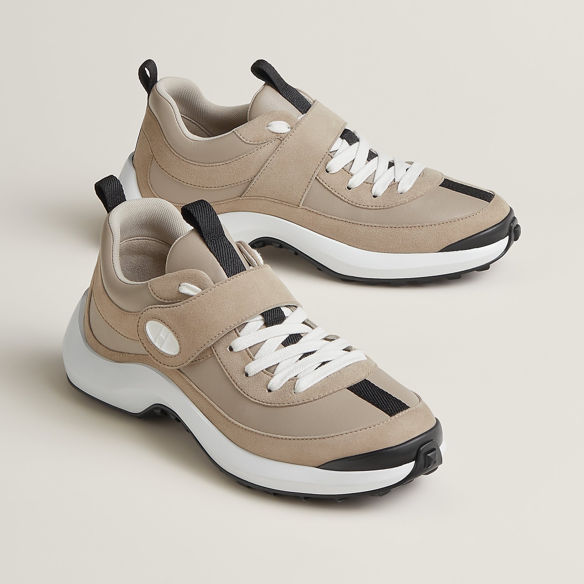 Hermes Loop Sneaker Beige Galet