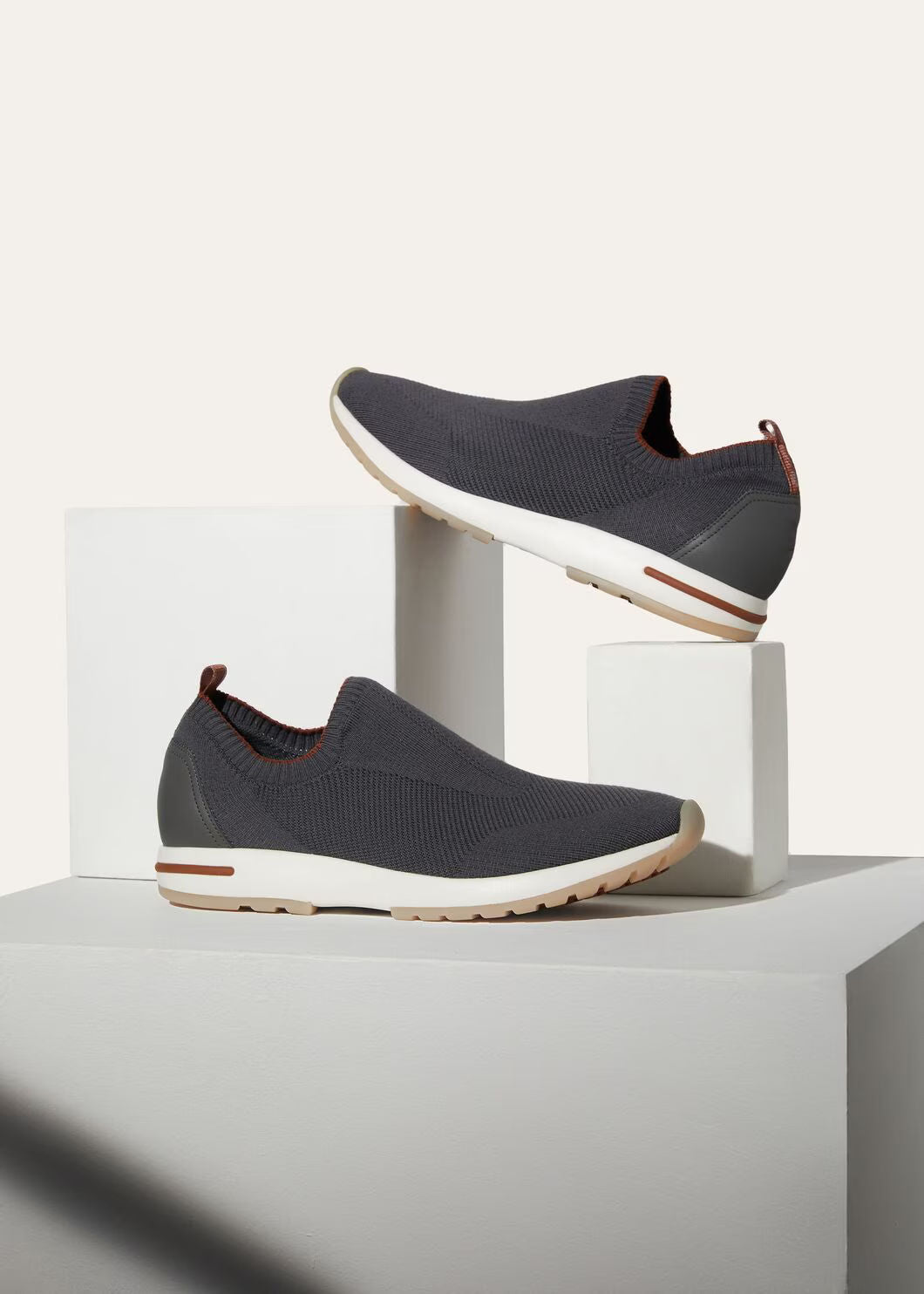 LoroPiana 360 LP Flexy Walk Sneaker Gray/Brick Ted