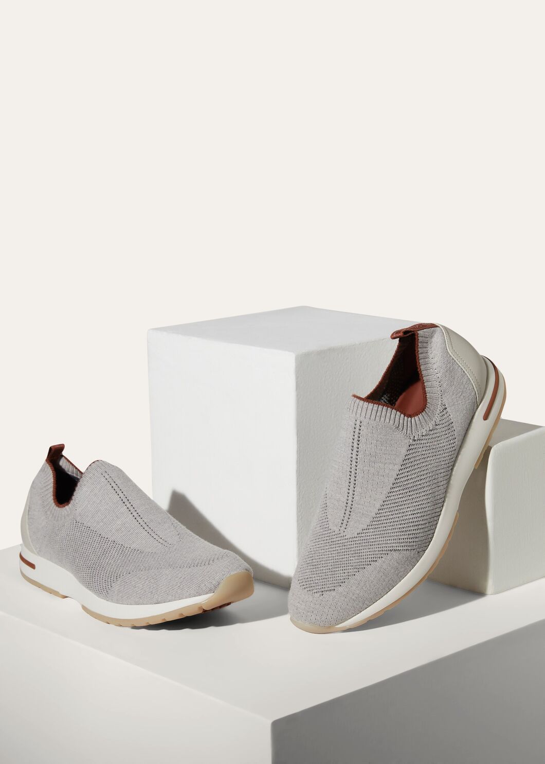 LoroPiana 360 LP Flexy Walk Sneaker Gray Mix