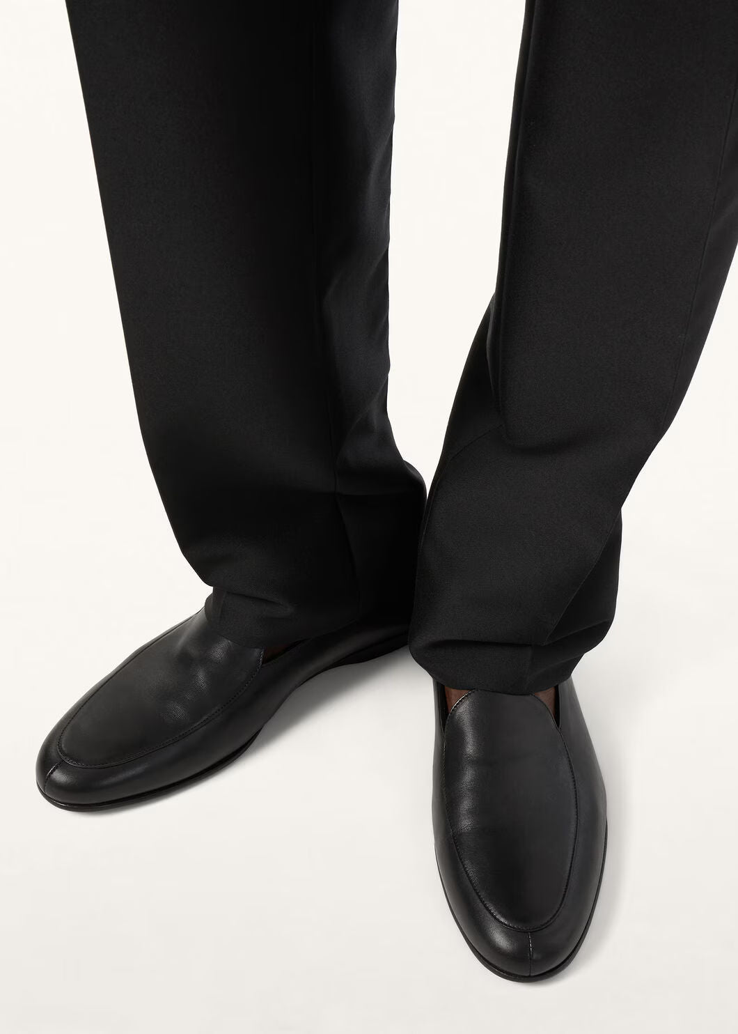 LoroPiana Anton Classic Walk Loafer Black