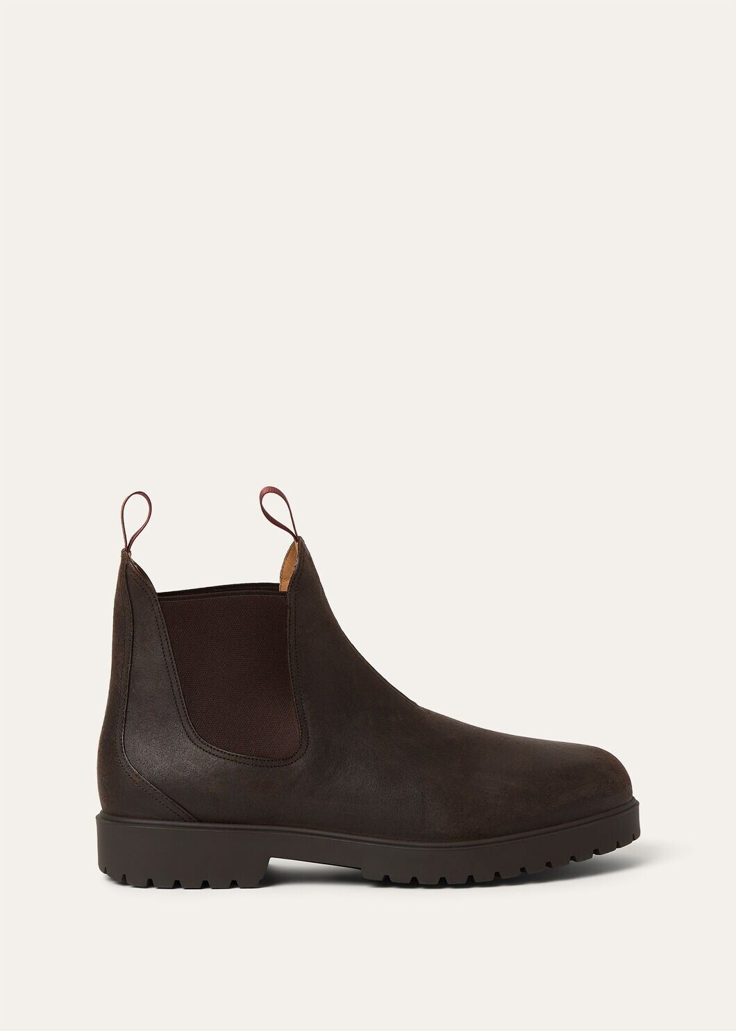 LoroPiana Dover Walk Chelsea Boot Very Dark Brown