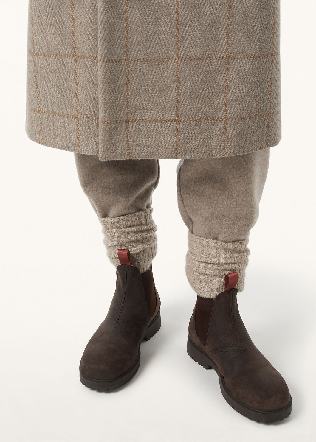 LoroPiana Dover Walk Chelsea Boot Very Dark Brown