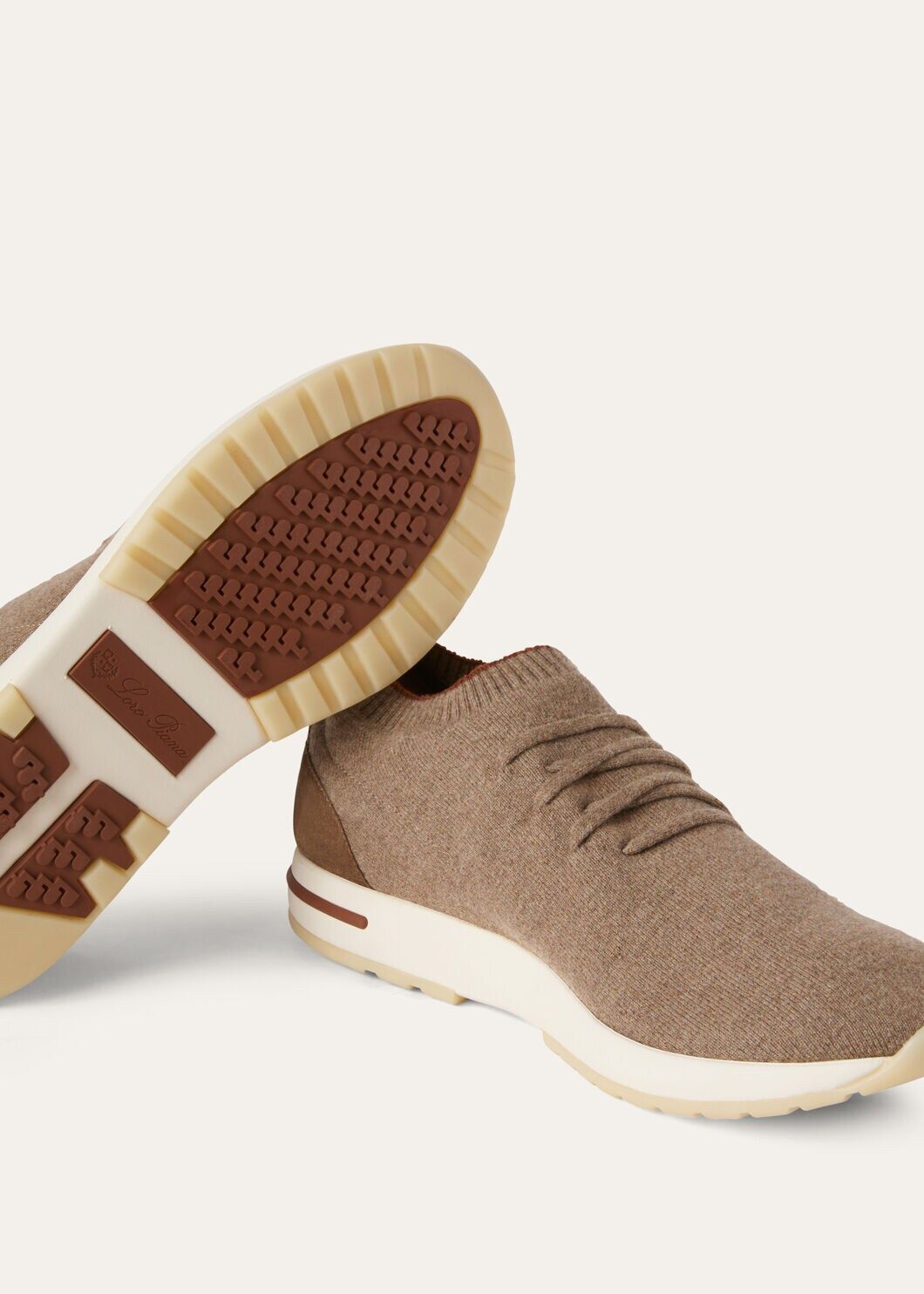 LoroPiana Loro 360 LP Flexy Walk Sneaker Grain Brown Melange