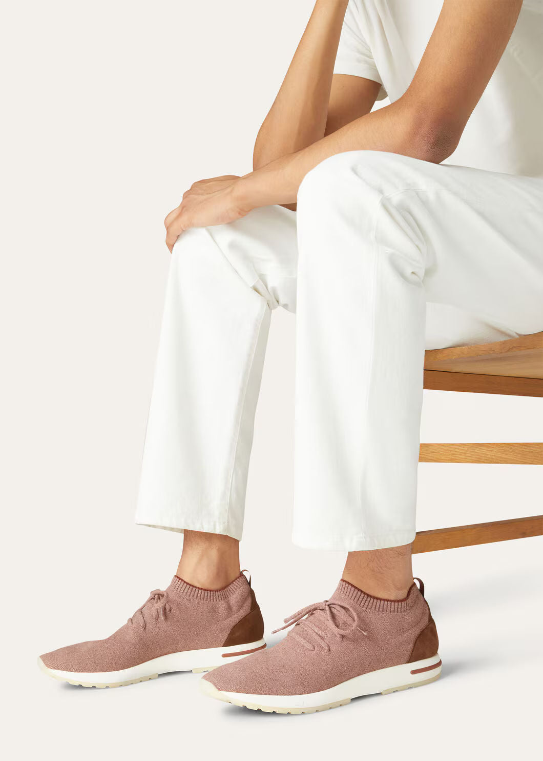 LoroPiana Loro 360 LP Flexy Walk Sneaker Red Sand Melange