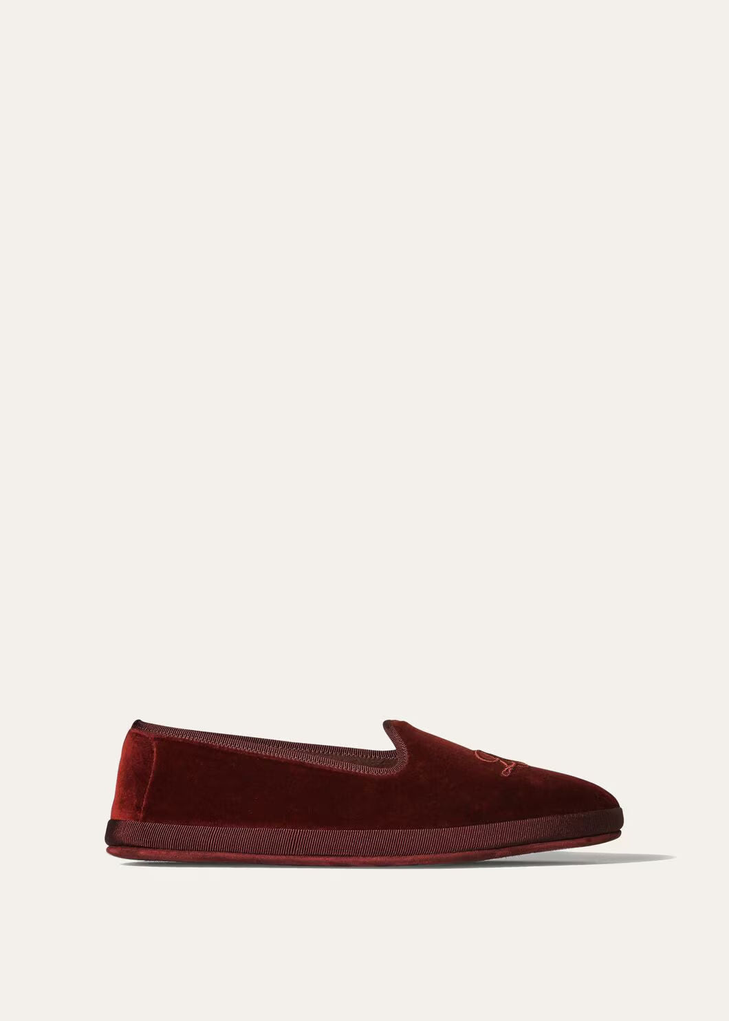 LoroPiana LP Venice Slipper Bordeaux