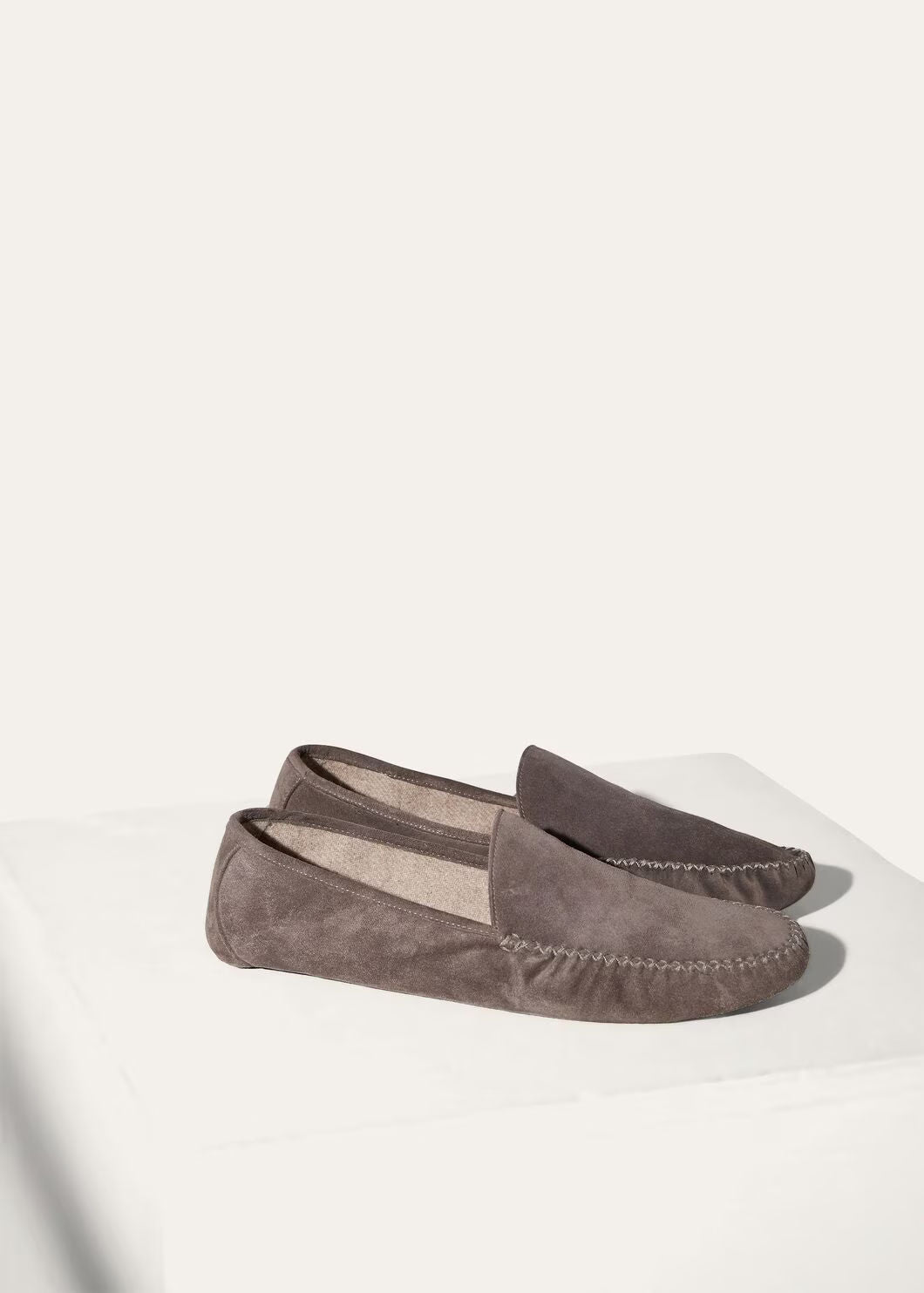 LoroPiana Maurice Slipper Warm Taupe/Walnut Melange