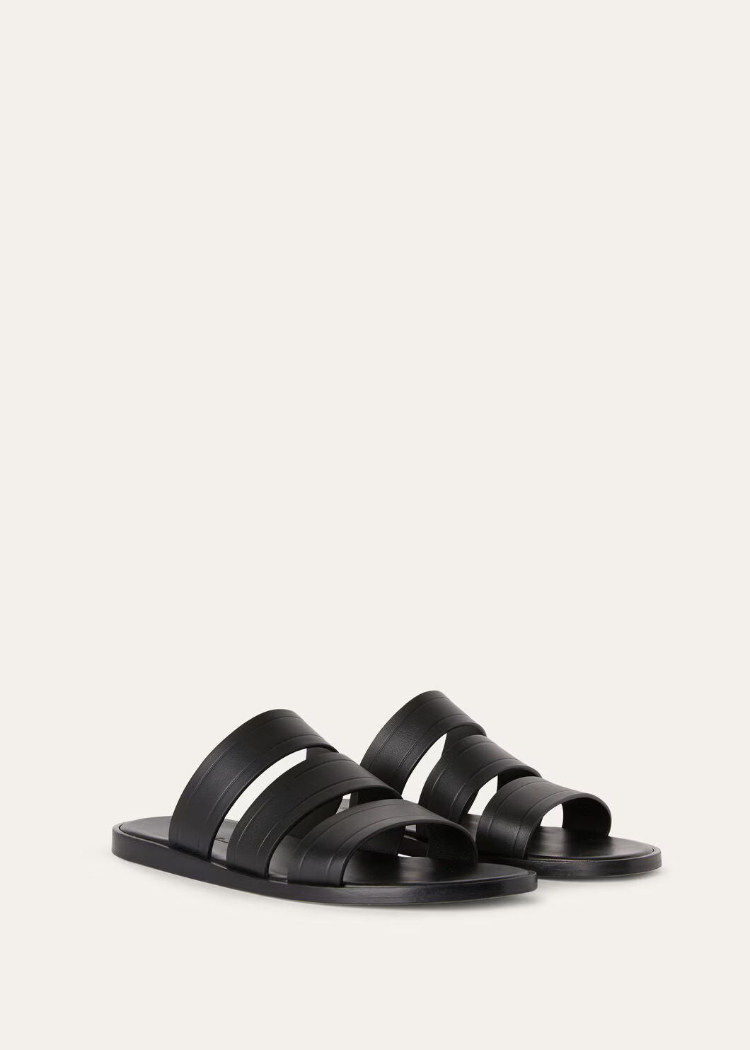 LoroPiana Naha Sandal Black