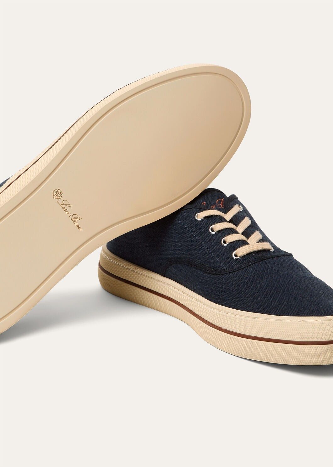 LoroPiana Nantucket Walk Sneaker Blue Navy