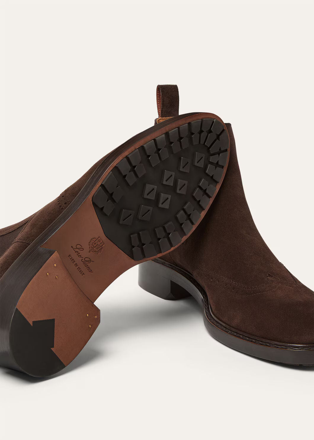 LoroPiana Oliver Walk Chelsea Boot Chocolate