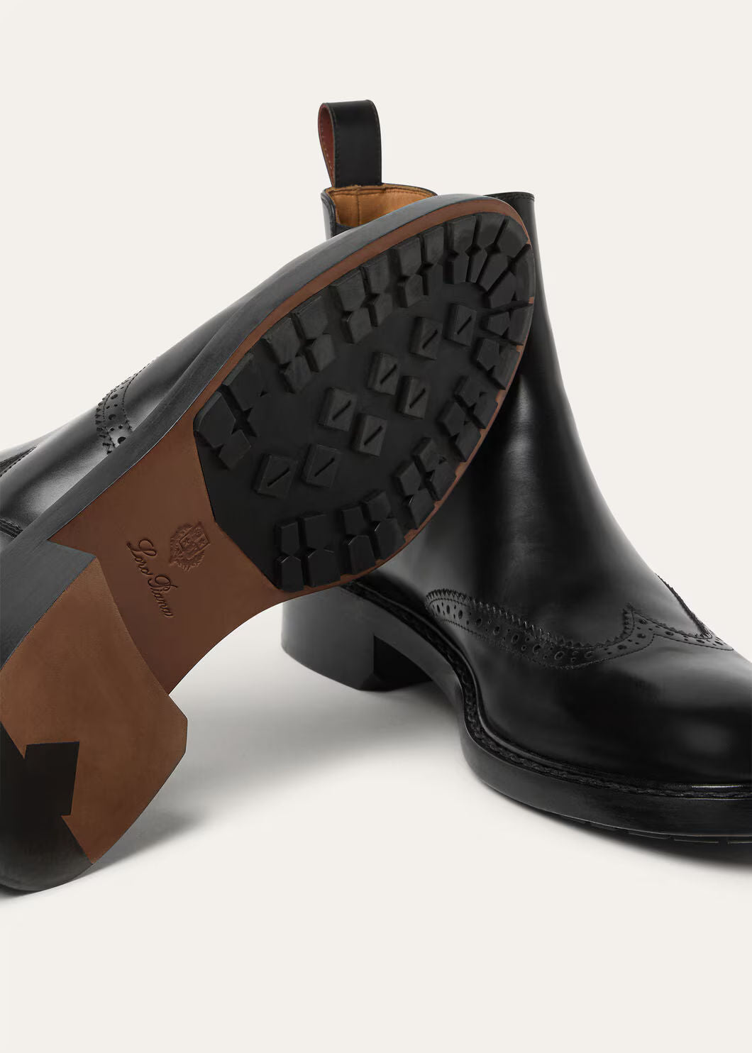 LoroPiana Oliver Walk Chelsea Boot Black